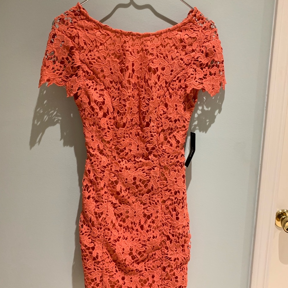 Coral LuLu’s cocktail dress